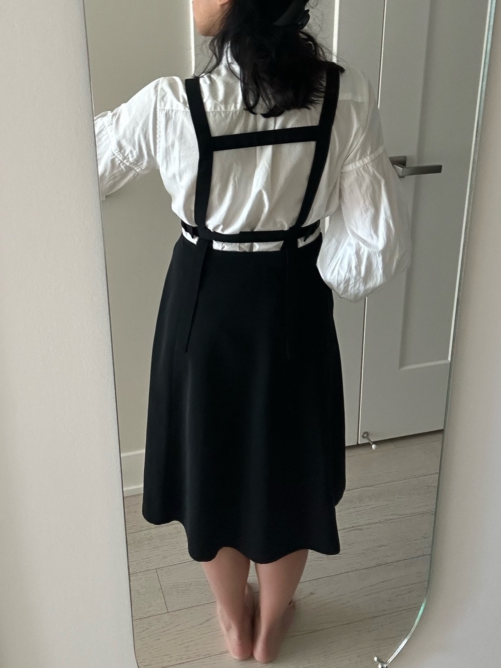 Noir Kei Ninomiya Black Adjustable Buckle Suspender Skirt - Size M - Picture 3 of 7